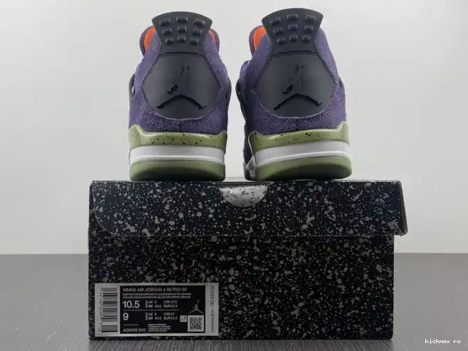 Rep Kickmax Jordan AQ9129-500 Air 4 Purple Canyon WMNS 0323
